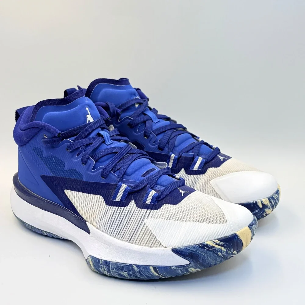 Jordan Zion 1 Hyper Royal White Blue Basketball Shoes DC4208-401 Mens 10
